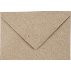 Kvist kuvert, kuvertstl. 7,8x11,5 cm, 120 g, beige, 50 st./ 1 förp.