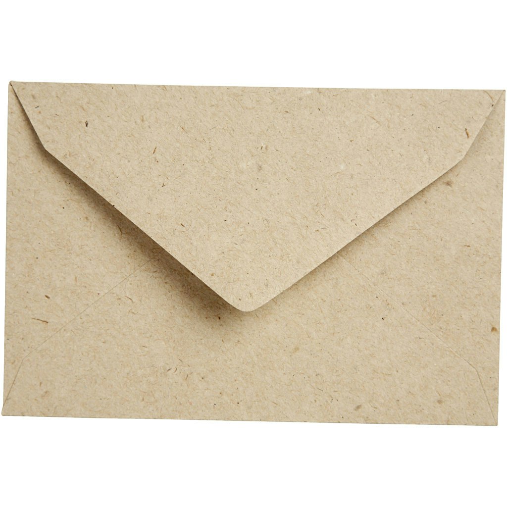 Kvist kuvert, kuvertstl. 7,8x11,5 cm, 120 g, beige, 50 st./ 1 förp.