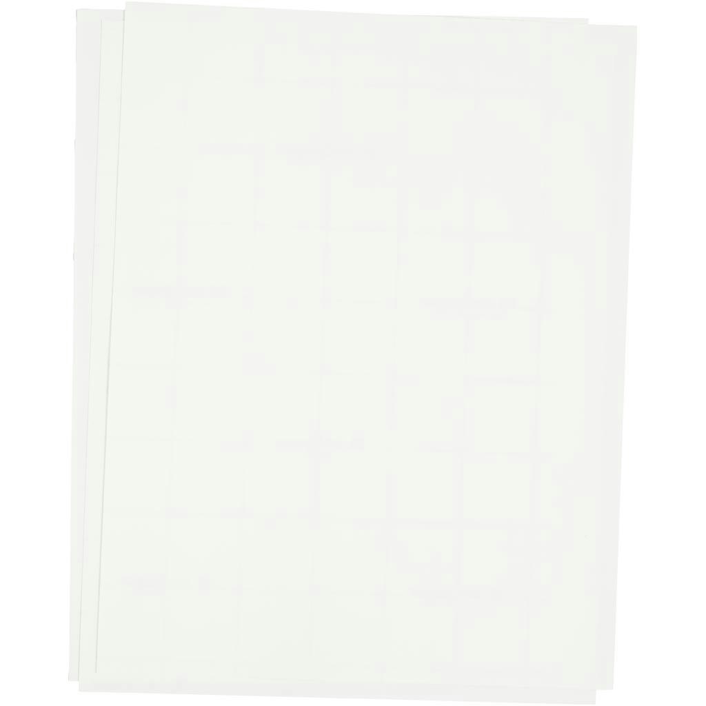 Transferark, 21,5x28 cm, till ljusa och mörka textilier, vit, 3 ark/ 1 förp.