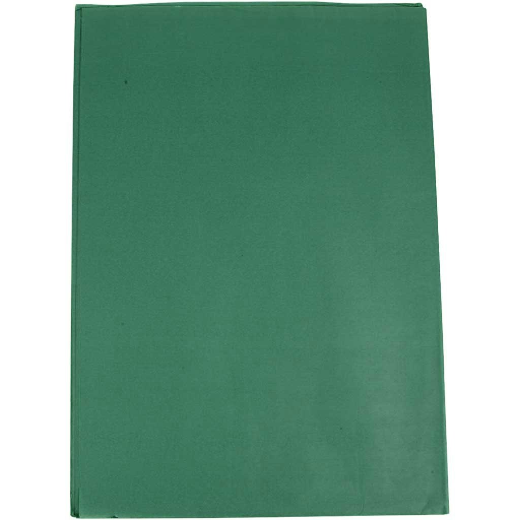 Silkespapper, 50x70 cm, 17 g, grön, 25 ark/ 1 förp.