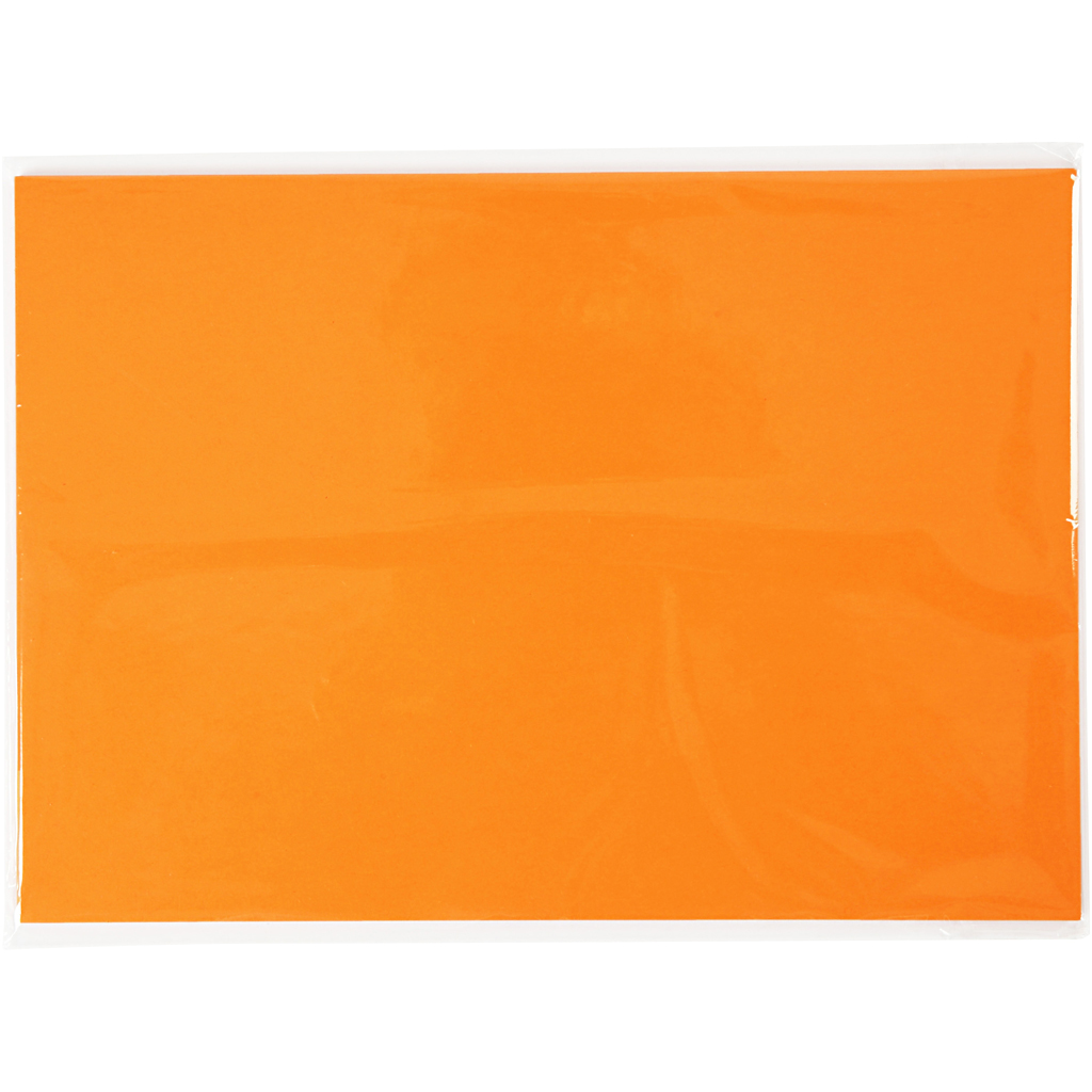 Färgad kartong, A4, 210x297 mm, 180 g, mandarin, 20 ark/ 1 förp.