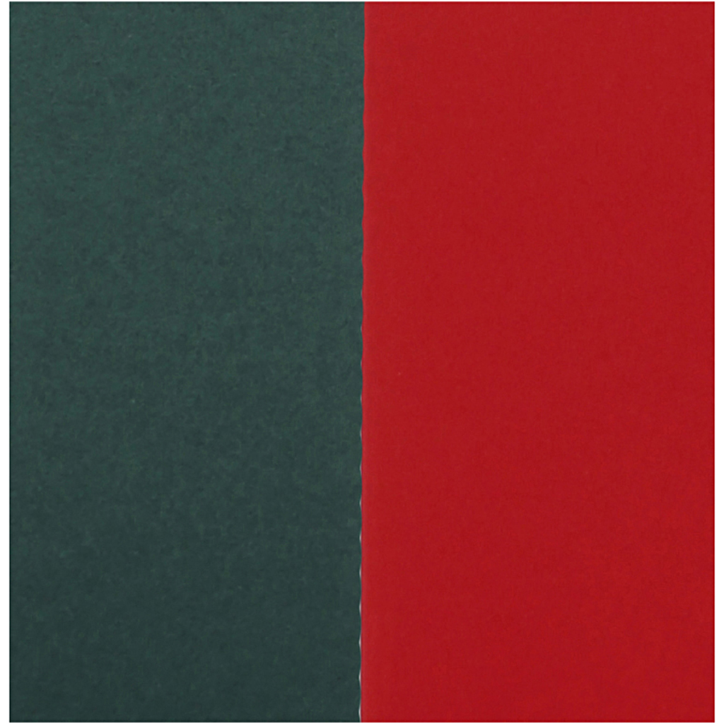 Kort och kuvert, kortstl. 10,5x15 cm, kuvertstl. 11,5x16,5 cm, 110+230 g, grön, röd, 50 set/ 1 förp.