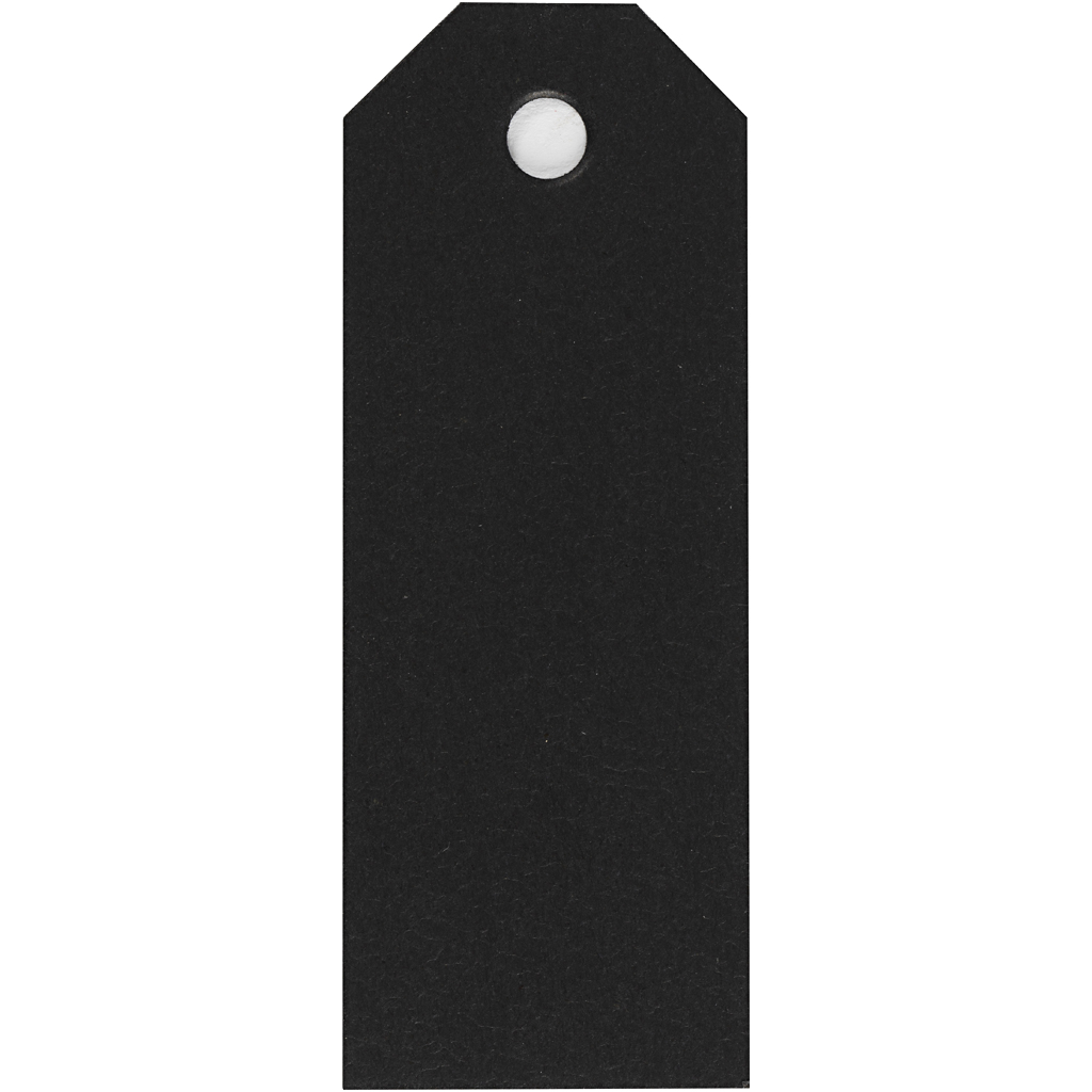 Manillamärken, stl. 3x8 cm, 220 g, svart, 20 st./ 1 förp.