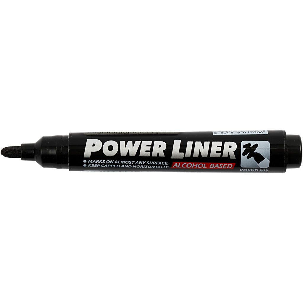 Power Liner, spets 1,5-3 mm, svart, 1 st.