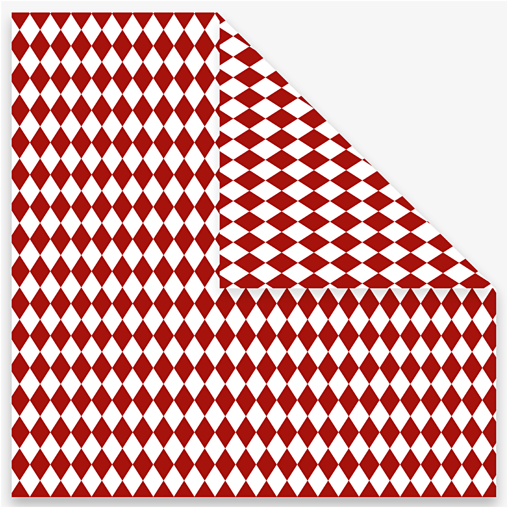 Origamipapper, stl. 15x15 cm, 80 g, röd, 40 ark/ 1 förp.
