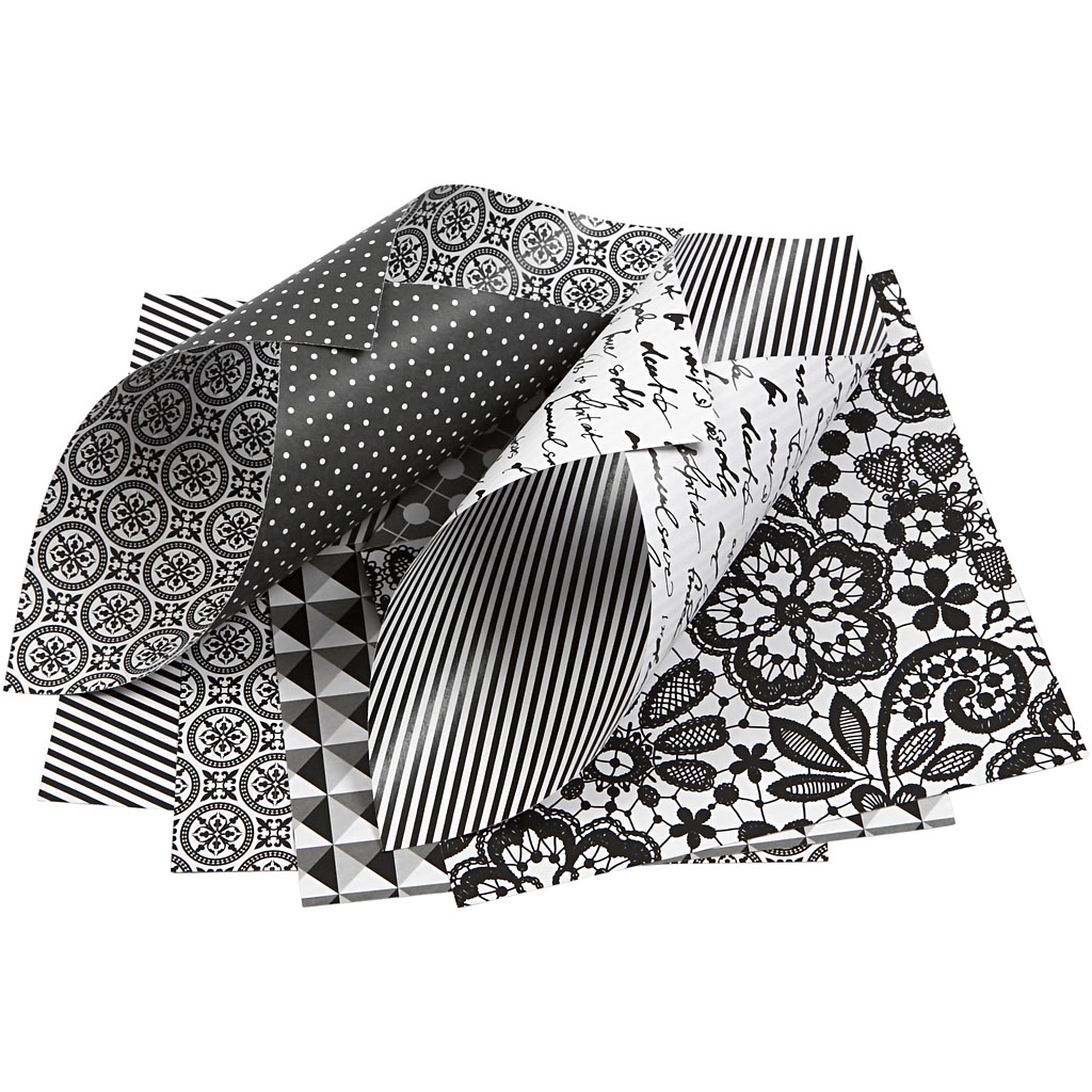 Origamipapper, stl. 15x15 cm, 80 g, 50 mix. ark/ 1 förp.