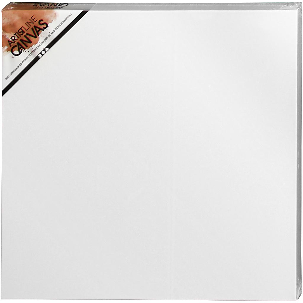 ArtistLine Canvas, djup 3,7 cm, stl. 50x50 cm, 360 g, vit, 5 st./ 1 förp.