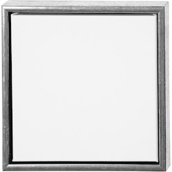 ArtistLine Canvas med ram, djup 3 cm, stl. 34x34 cm, 360 g, antiksilver, vit, 1 st.
