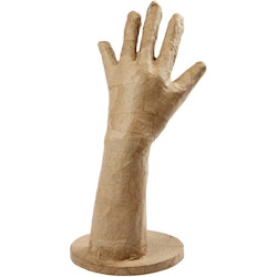 Hand av papier-maché, H: 27,50 cm, 1 st.