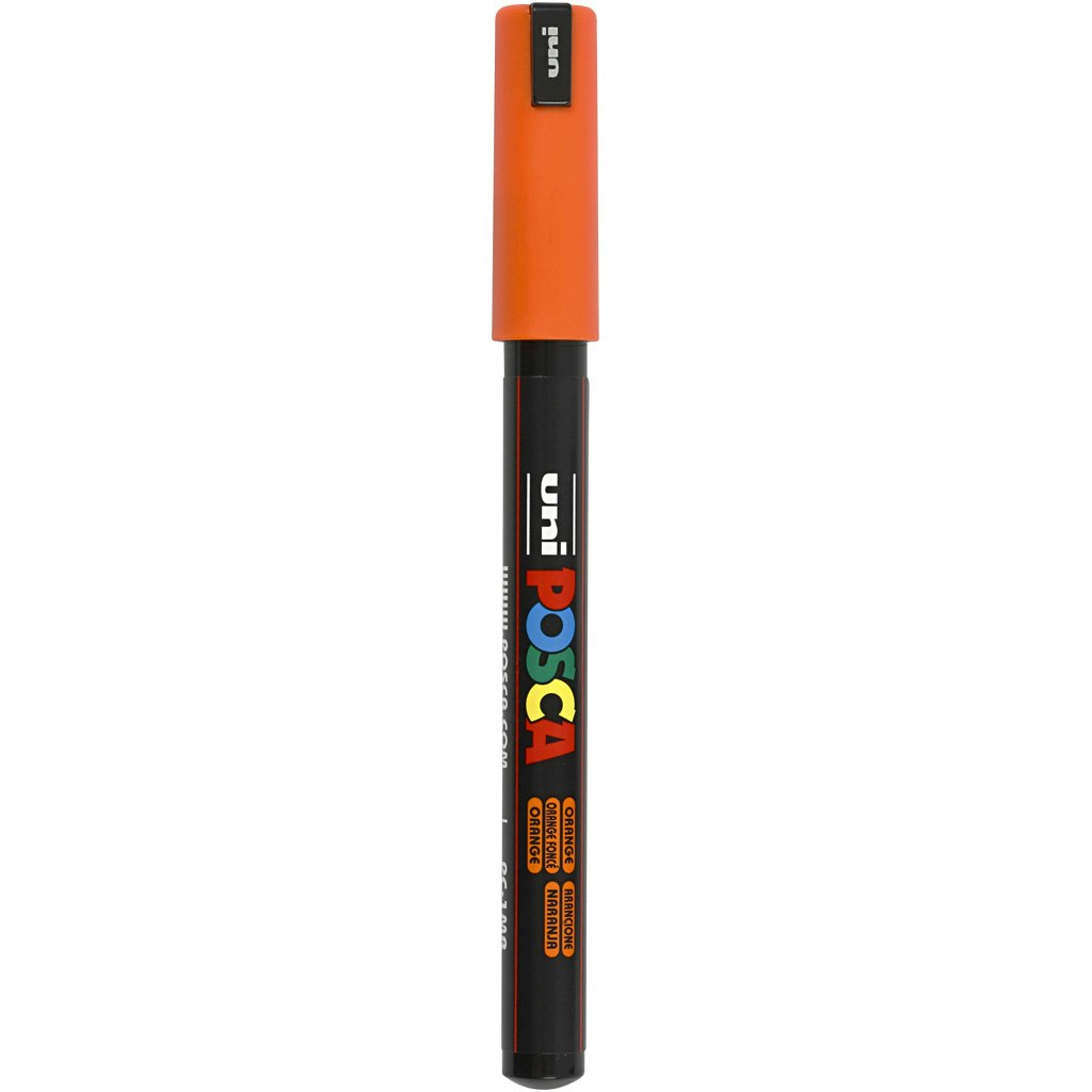 Posca Marker , nr. PC-1MR, spets 0,7 mm, orange, 1 st.