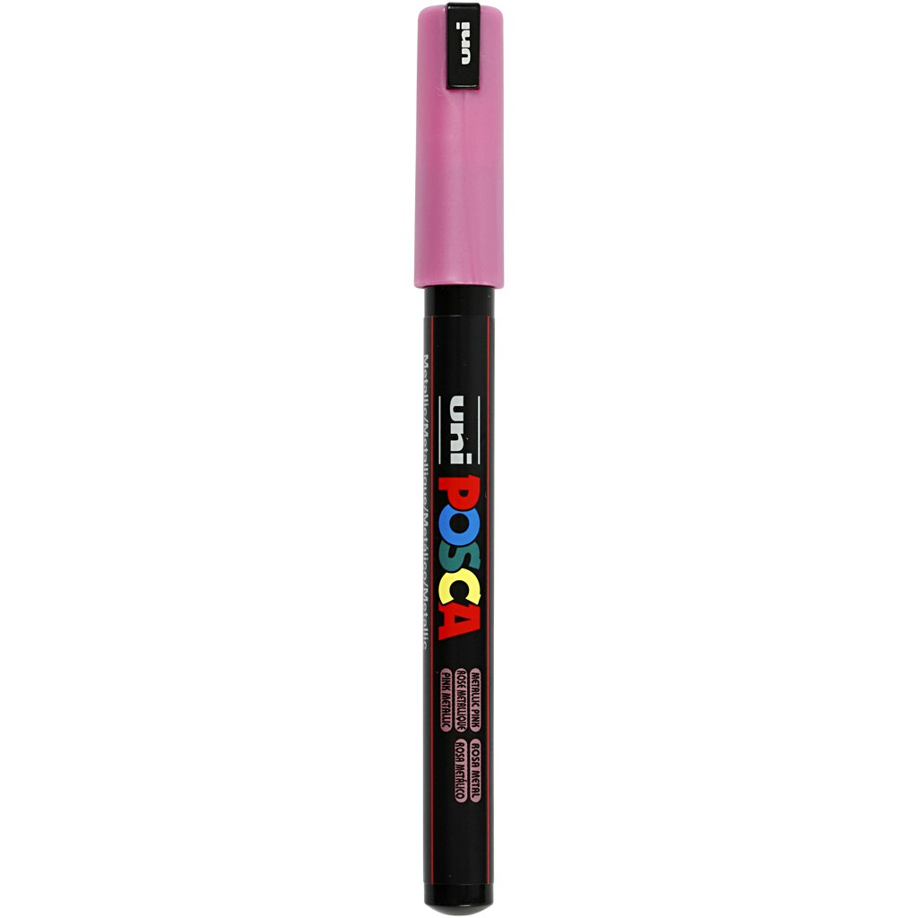 Posca Marker , nr. PC-1MR, spets 0,7 mm, metallic pink, 1 st.