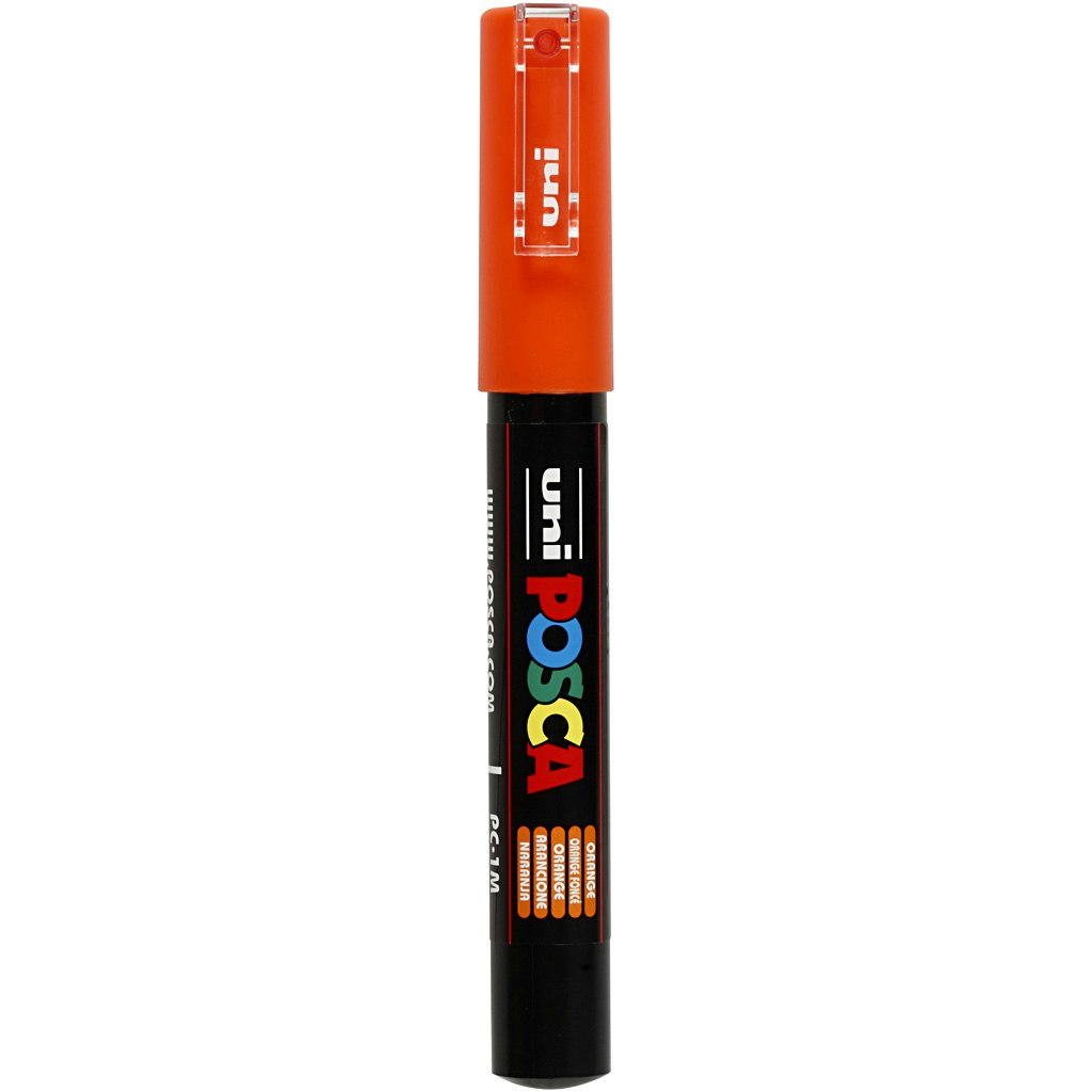 Posca Marker , nr. PC-1M, spets 0,7 mm, orange, 1 st.