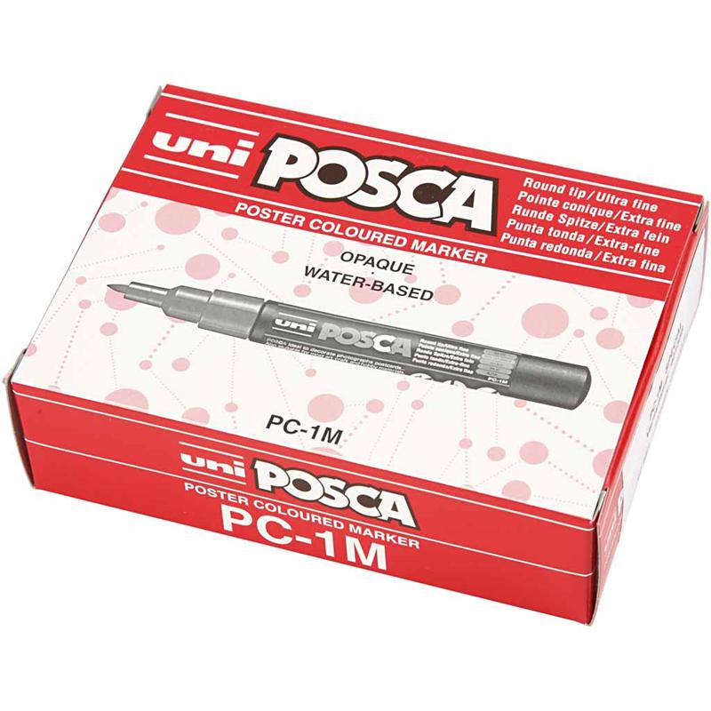 Posca Marker , nr. PC-1M, spets 0,7 mm, mixade färger, 12 st./ 1 förp.