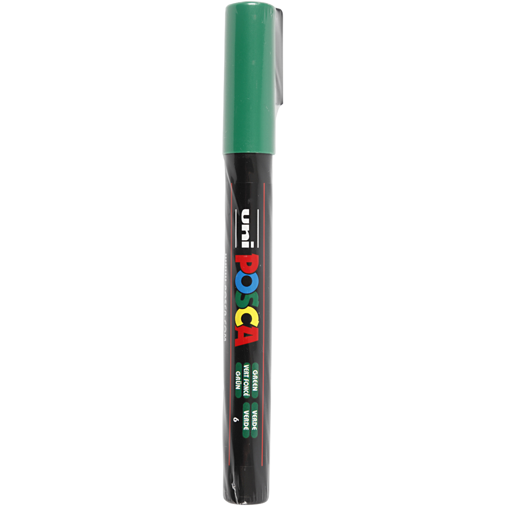 Posca Marker , nr. PC-3M, spets 0,9-1,3 mm, grön, 1 st.