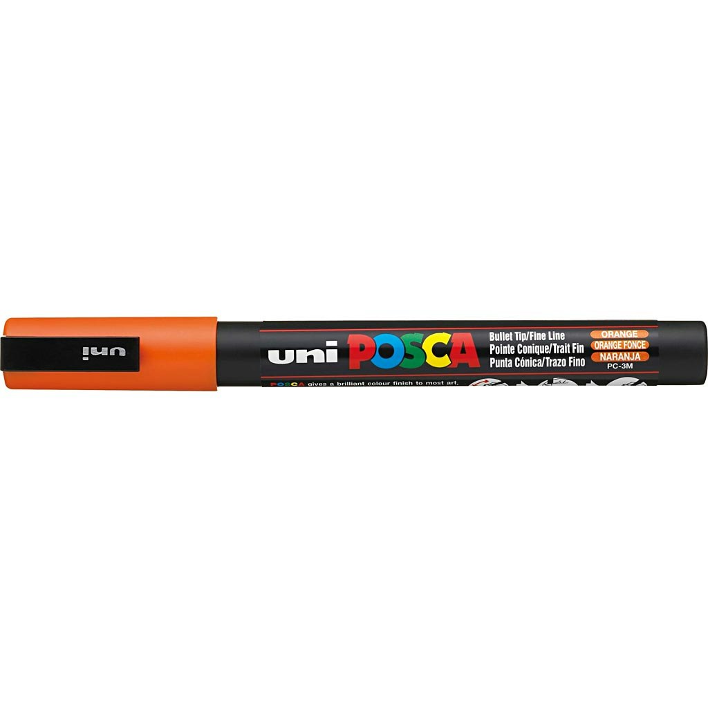 Posca Marker , nr. PC-3M, spets 0,9-1,3 mm, orange, 1 st.