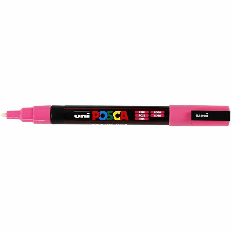 Posca Marker , nr. PC-3M, spets 0,9-1,3 mm, rosa, 1 st.