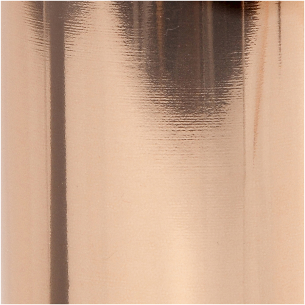 Dekorationsfolie, B: 15,5 cm, tjocklek 0,02 mm, rosa guld, 50 cm/ 1 rl.