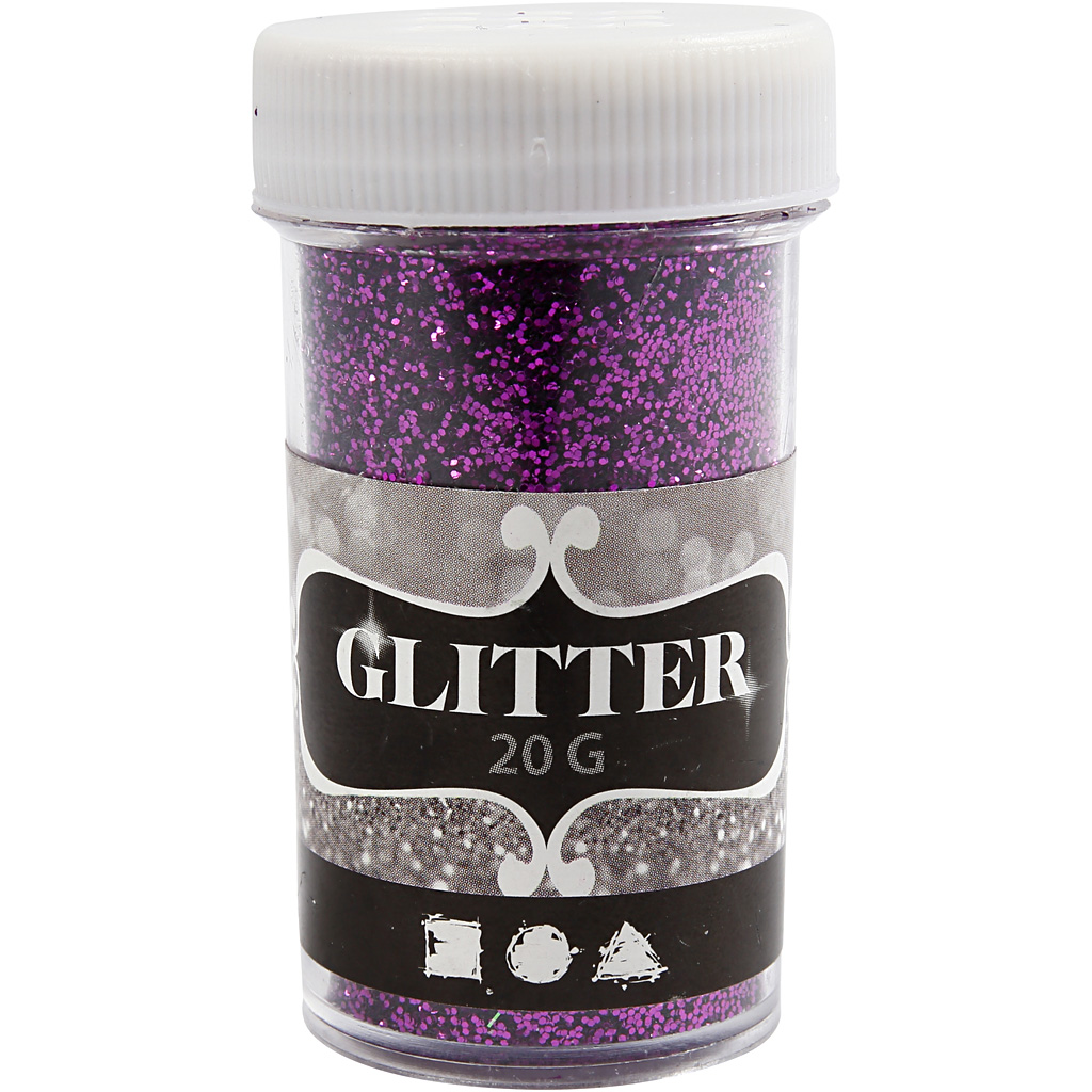 Glitter, lila, 20 g/ 1 burk