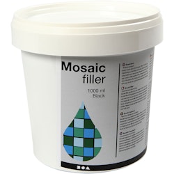 Mosaikfiller, svart, 1000 ml/ 1 hink
