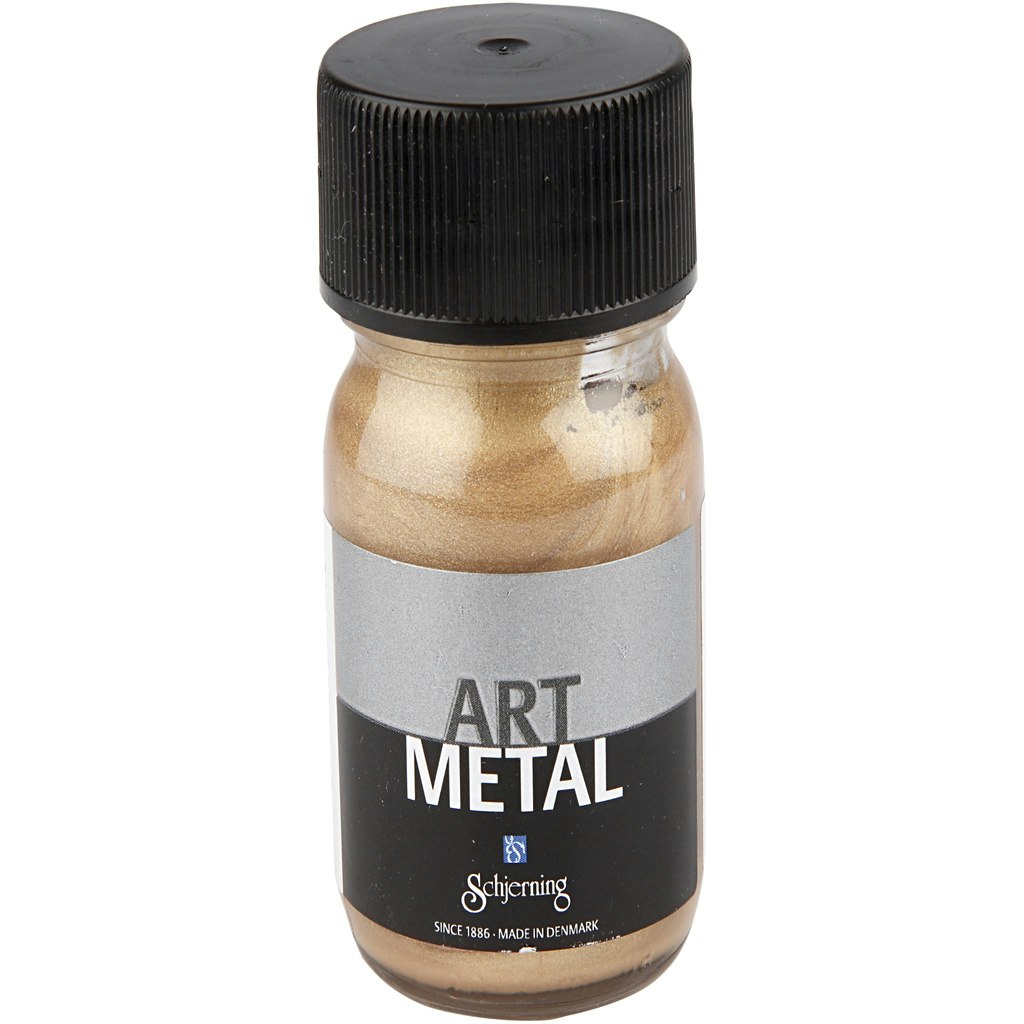 Art Metal färg, mörkguld, 30 ml/ 1 flaska