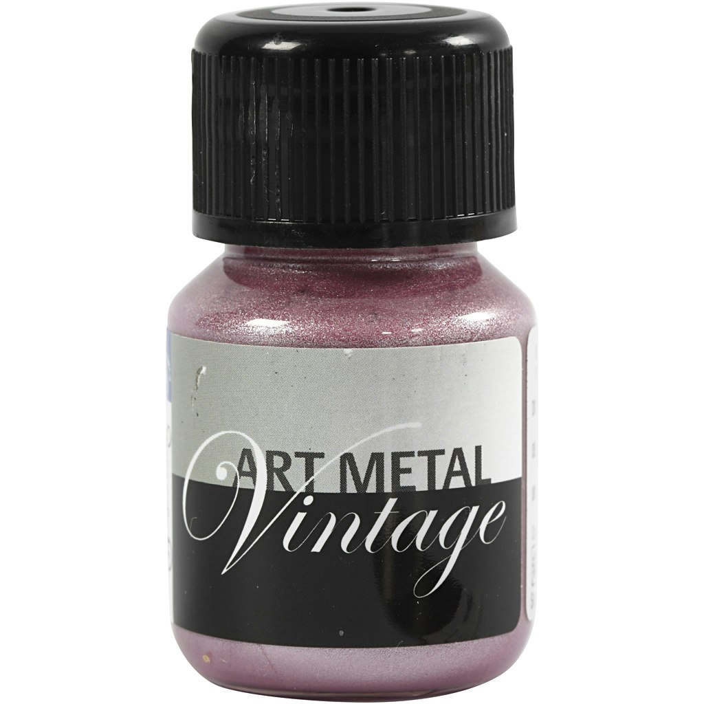 Art Metal färg, pärlröd, 30 ml/ 1 flaska