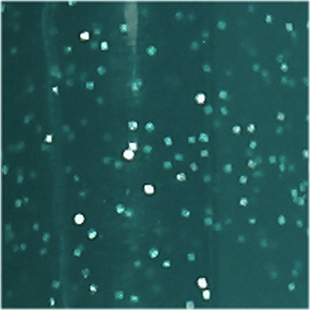 Glas- och porslinstusch, glitter, spets 2-4 mm, semi opaque, mörkgrön, 1 st.