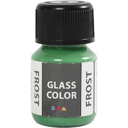Glasfärg frost, grön, 30 ml/ 1 flaska