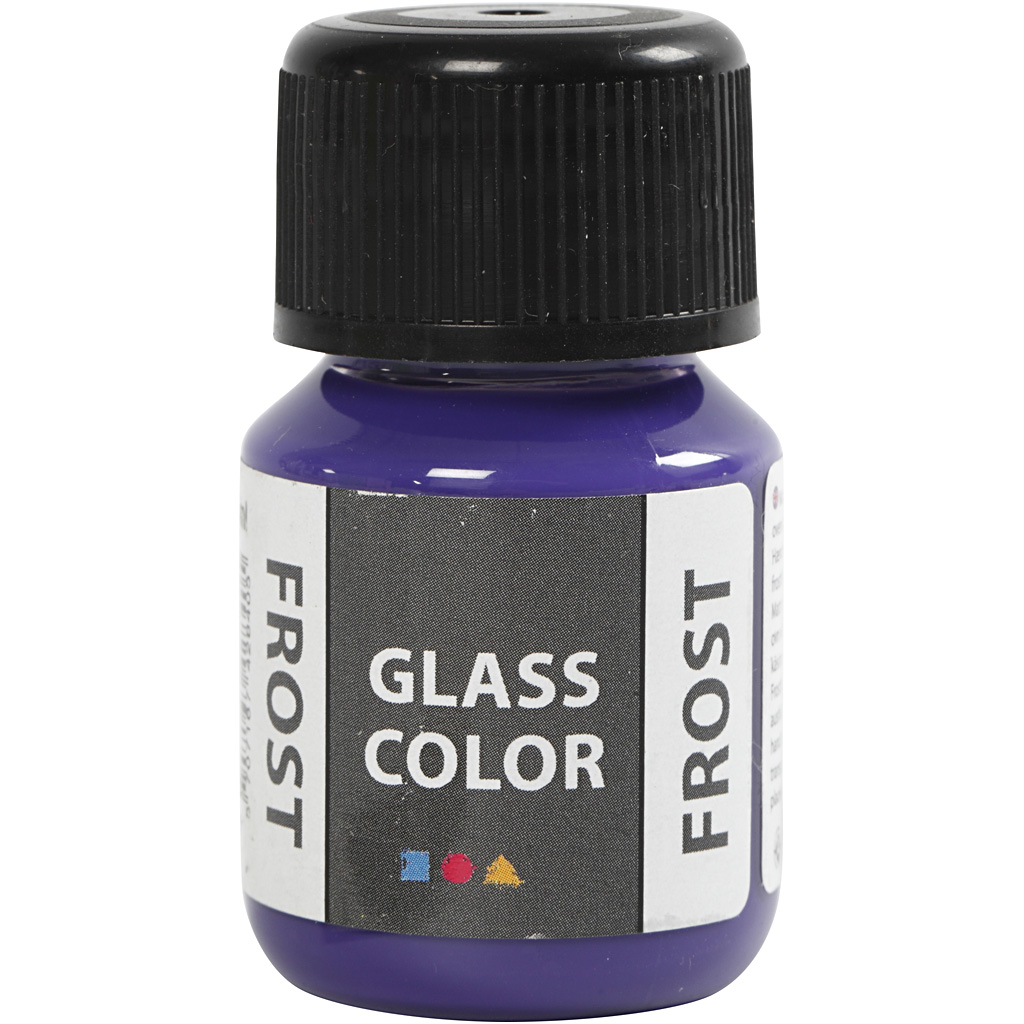 Glasfärg frost, violet, 30 ml/ 1 flaska