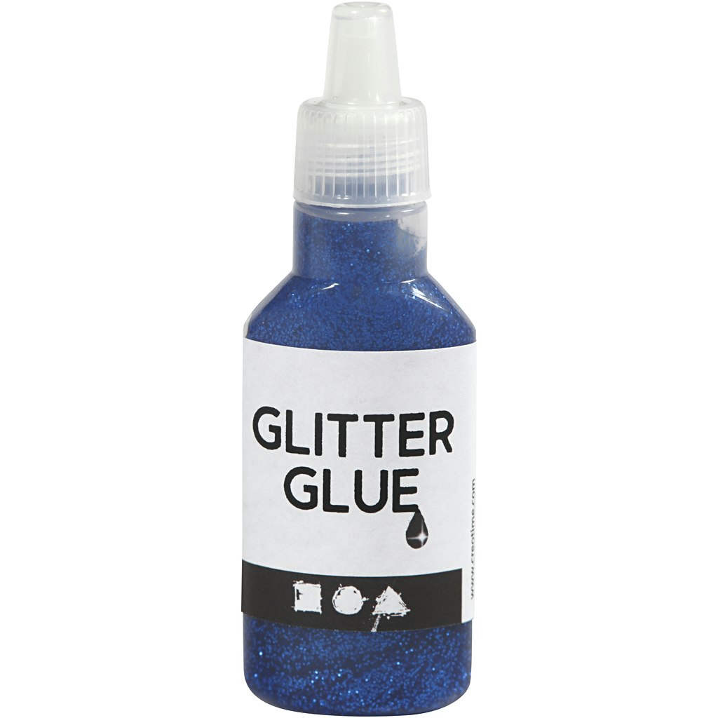 Glitterlim, mörkblå, 25 ml/ 1 flaska