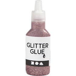 Glitterlim, rosa, 25 ml/ 1 flaska