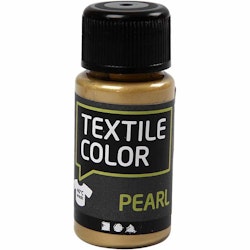 Textile Color, pärlemor, guld, 50 ml/ 1 flaska