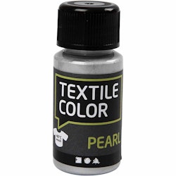 Textile Color, pärlemor, silver, 50 ml/ 1 flaska