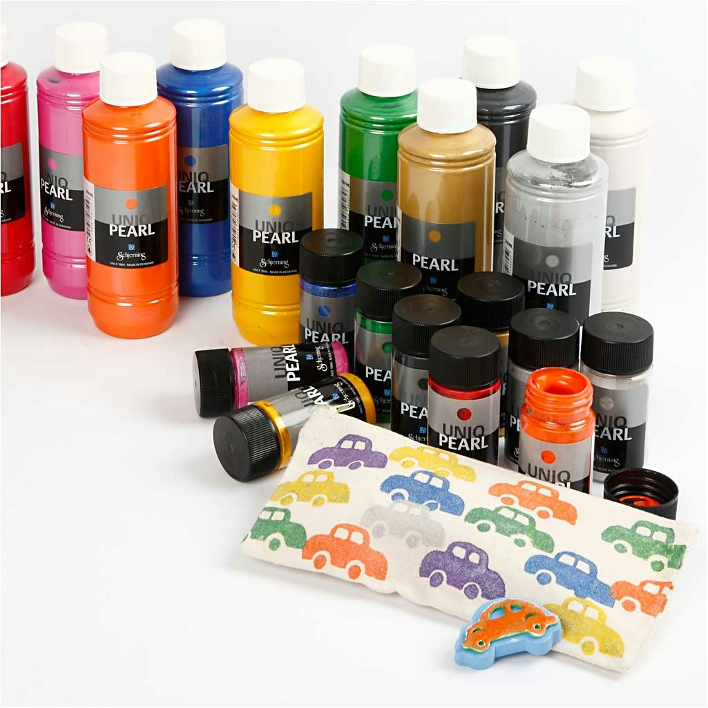 Textile Color, pärlemor, mixade färger, 10x50 ml/ 1 förp.