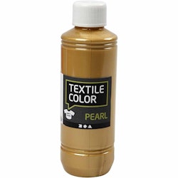 Textile Color, pärlemor, guld, 250 ml/ 1 flaska