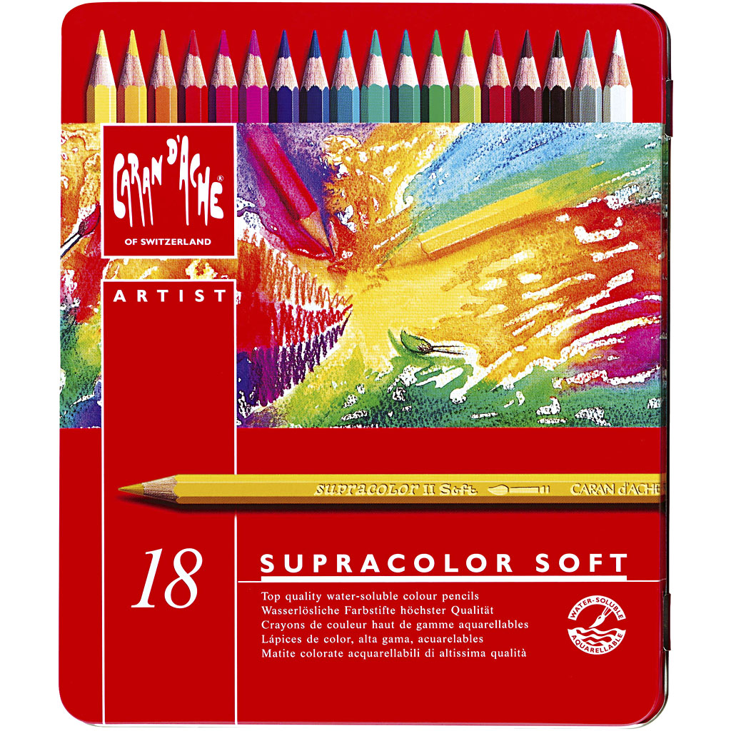 Supracolor ll, L: 17 cm, mixade färger, 18 st./ 1 förp.
