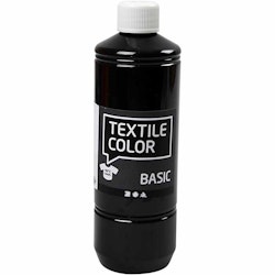 Textile Color textilfärg, svart, 500 ml/ 1 flaska