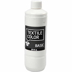 Textile Color textilfärg, vit, 500 ml/ 1 flaska