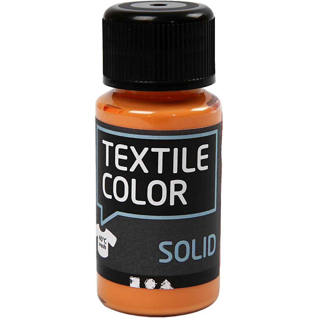 Textile Solid textilfärg, täckande, orange, 50 ml/ 1 flaska