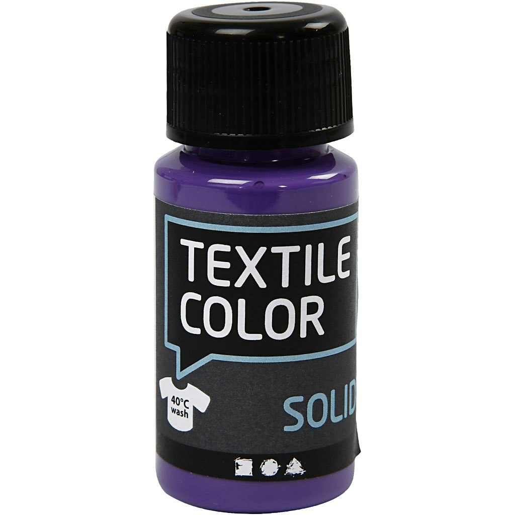 Textile Solid textilfärg, täckande, lila, 50 ml/ 1 flaska