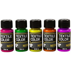 Textile Color textilfärg, mixade färger, 5x50 ml/ 1 förp.