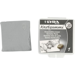 Lyra knådgummi, stl. 30x30x10 mm, 1 st.