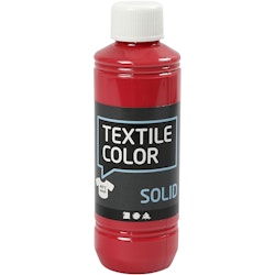 Textile Solid textilfärg, täckande, röd, 250 ml/ 1 flaska