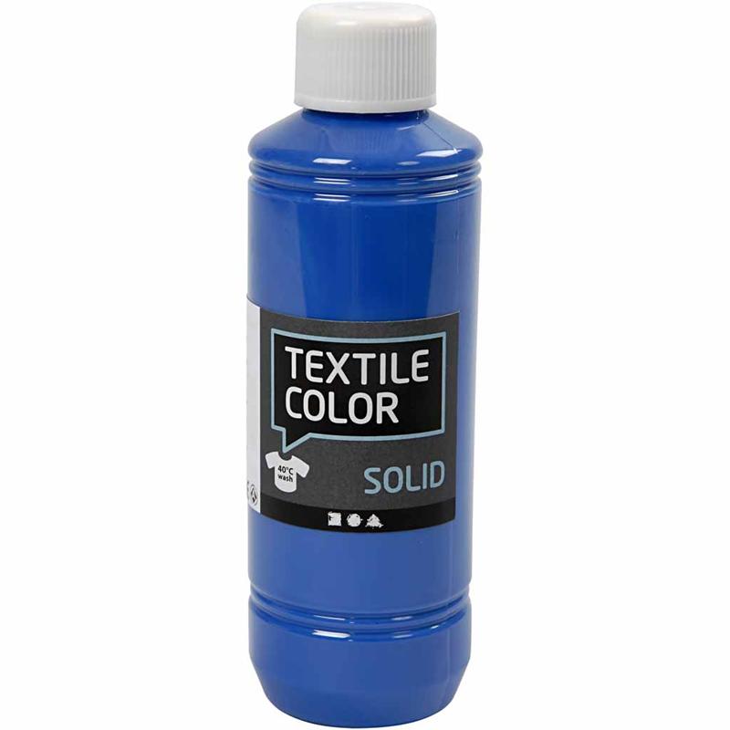 Textile Solid textilfärg, täckande, briljantblå, 250 ml/ 1 flaska