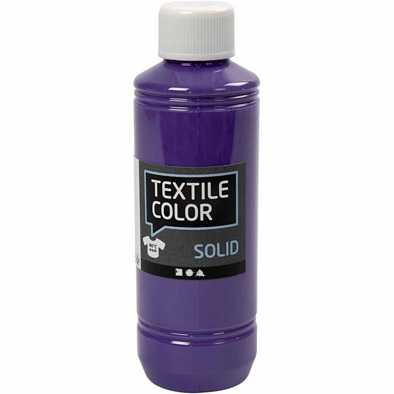 Textile Solid textilfärg, täckande, lila, 250 ml/ 1 flaska