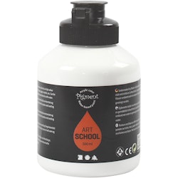 Pigment Art School, täckande, vit, 500 ml/ 1 flaska