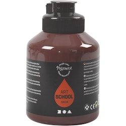 Pigment Art School, täckande, burnt umber, 500 ml/ 1 flaska