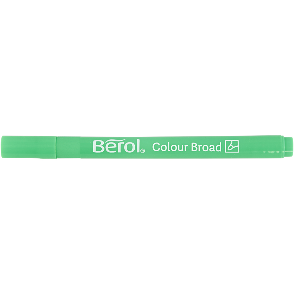 Berol Tusch, Dia. 10 mm, spets 1-1,7 mm, mixade färger, 12 st./ 1 förp.