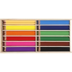 Färgpennor, kärna 3 mm, mixade färger, 144 st./ 1 förp.