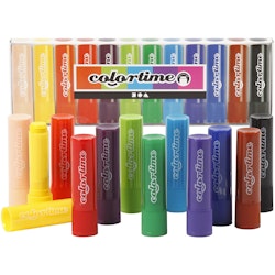 Soft Color Stick, L: 8 cm, mixade färger, 12 st./ 1 förp.