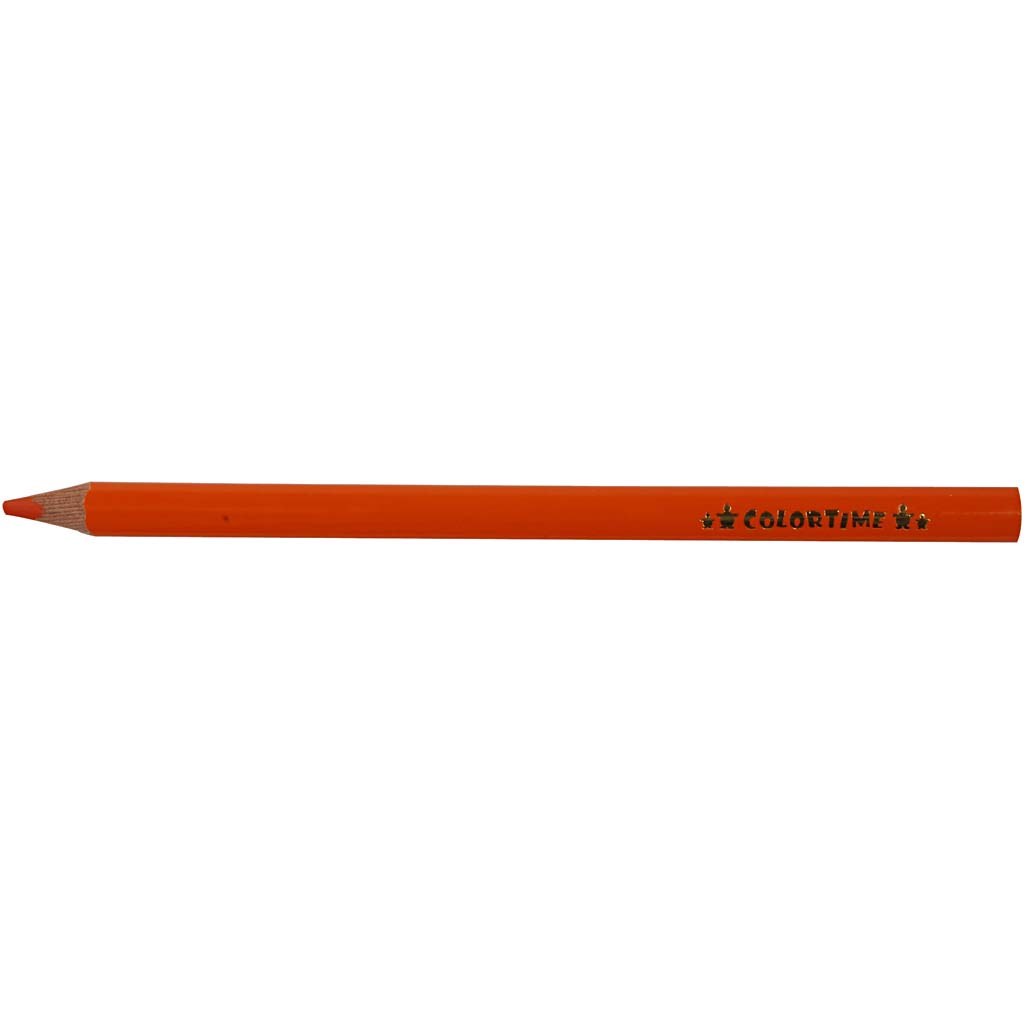 Colortime färgpennor, L: 17,45 cm, kärna 5 mm, JUMBO, orange, 12 st./ 1 förp.